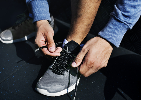 Person wearing shoes