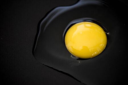 Closeup of raw egg