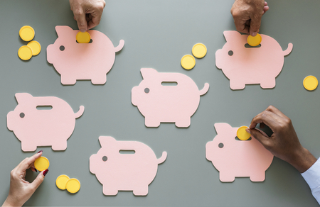 Piggy bank future money savings investment
