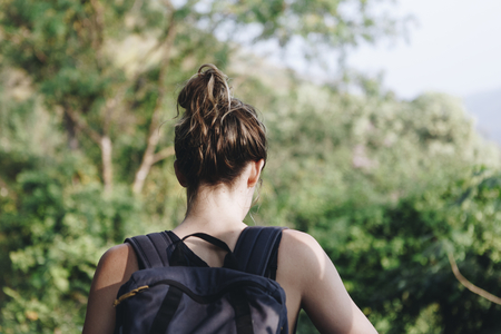 Woman enjoying the nature