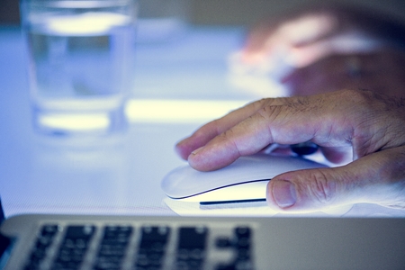 Hand holding using mouse clicking