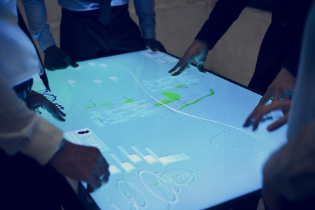 Health check cyber space table screen
