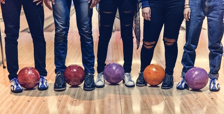 Time with friends at a bowling alley