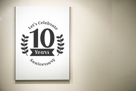 Poster displayed on a wall mockup