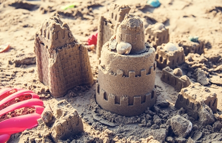 Sandcastle on the beach
