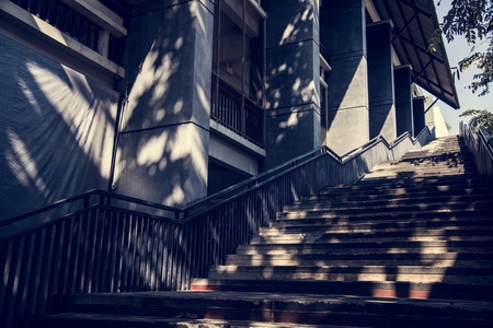 Stairs outside a modern building