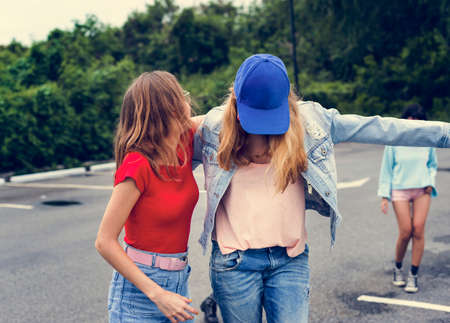 Women having fun together