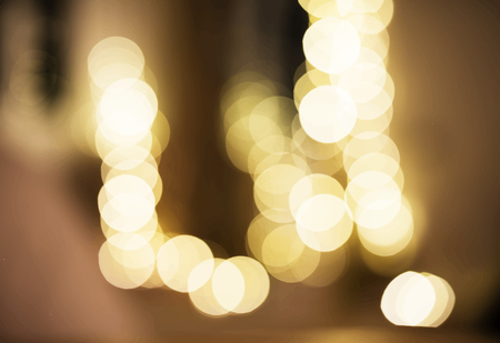 Blurred bokeh lights night time wallpaper