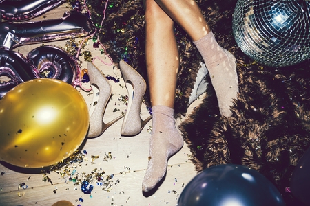 Passed out girl on a dance floor