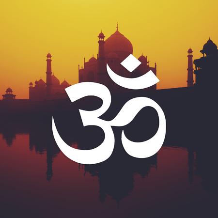 The sacred hindu aum symbol