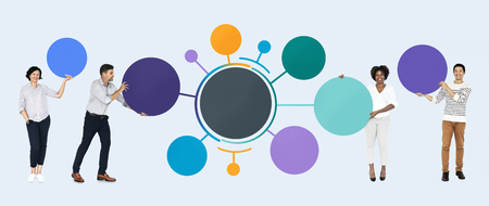 Team with a blank connected system