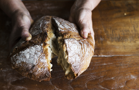 Bread loaf food photography recipe idea