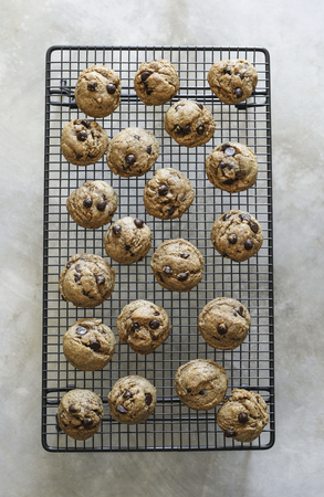 Homemade vegan chocolate chip cookies