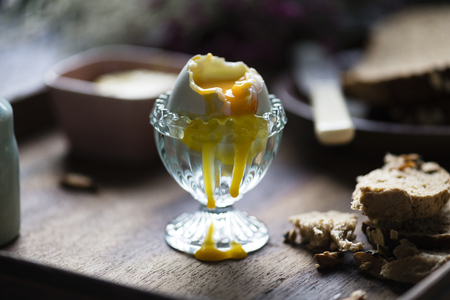 Organic free range egg for breakfast