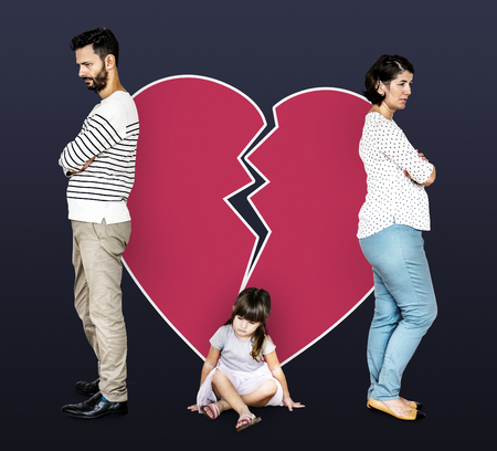Divided family getting a divorce