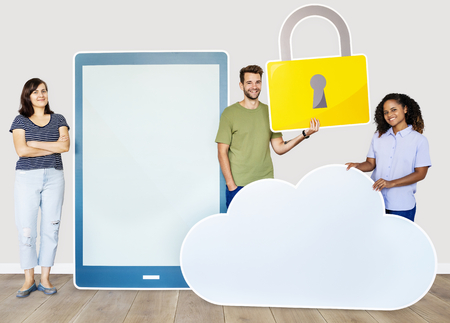 Internet security and protection concept shoot