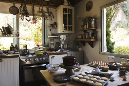 Baking in the kitchen food photography recipe idea