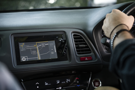 Using navigation in a car for a direction