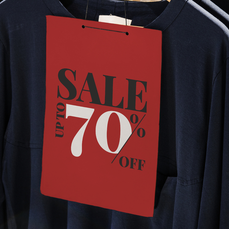 70% sale promotion poster ad
