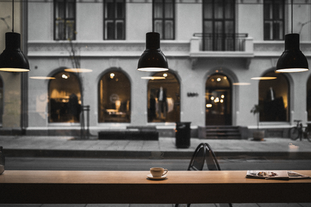 Warmth cafe on a dull day in Oslo
