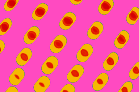 Oval shaped seamless pattern background