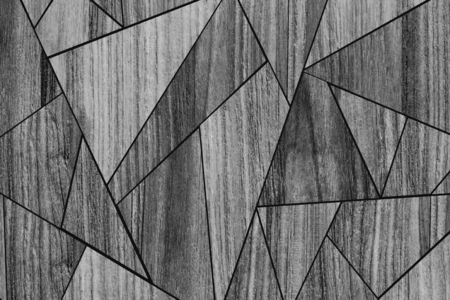 Gray wooden mosaic tiles textured background