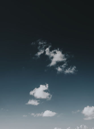 Cloud in a dark blue sky