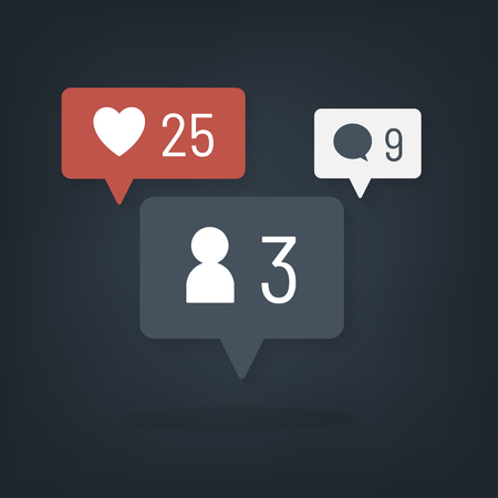 Social media icons set vector