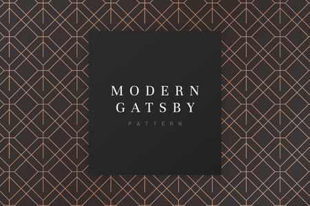 Modern gatsby pattern design vector