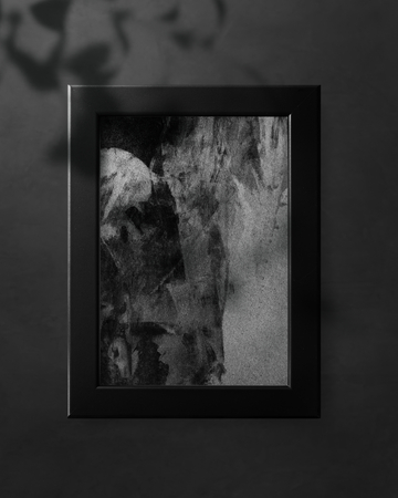Minimal blank frame mockup design