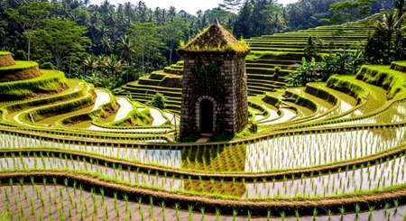 blur  in  philippines  terrace field for coultivation of rice  from banaueの素材