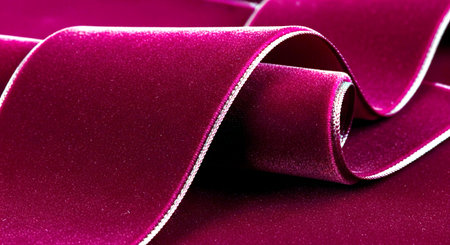 macro texture of a satin fabric, red color, studioの素材