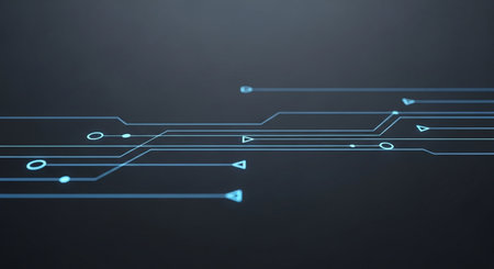 Circuit board background. Technology concept. 3d rendering toned imageの素材
