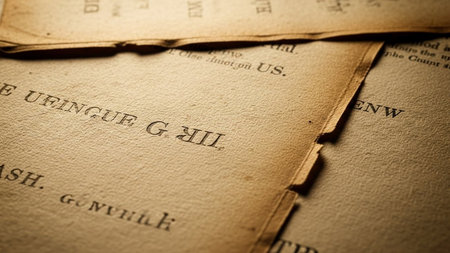 Close up of old book pages. Selective focus. Toned.の素材
