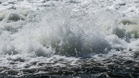 sea waves nature, landscape, view of the sea from the shoreの素材