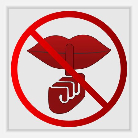 Do not make loud noisesのイラスト素材