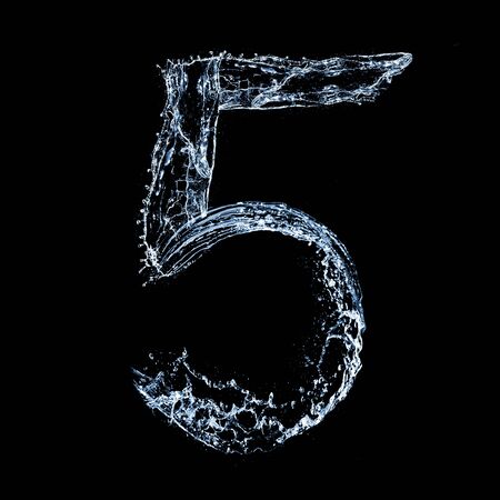 number 5の写真素材