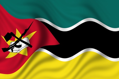 flag of mozambiqueの写真素材