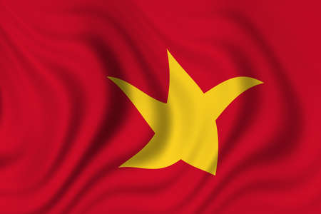 flag of vietnamの写真素材