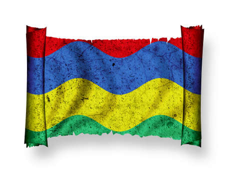 Flag of Mauritiusの写真素材