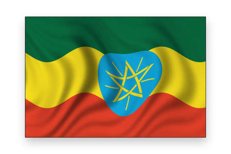 flag of ethiopiaの写真素材