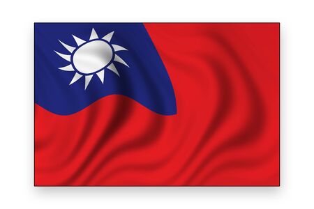 flag of taiwanの写真素材