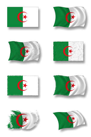 flag of algeriaの写真素材