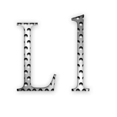 Letter - Lの写真素材