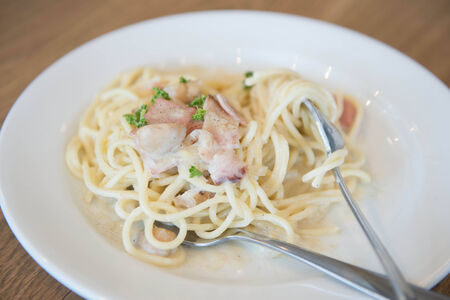 Spaghetti Carbonaraの写真素材