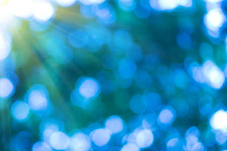 Beautiful bokeh bright blueの写真素材