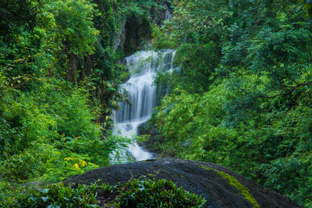 Beautiful waterfall in Chiang Maiの写真素材