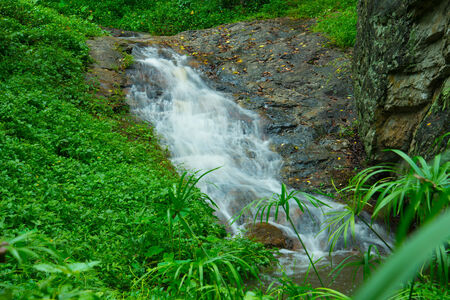 Beautiful waterfall in Chiang Maiの写真素材