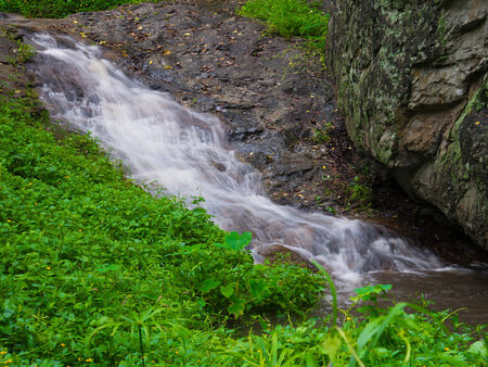 Beautiful waterfall in Chiang Maiの写真素材
