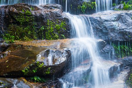 Mon Tha Than Waterfall In Doi Suthep - Pui Nationalの写真素材